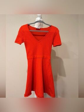 RED Valentino Scarlet Knit Mini Dress